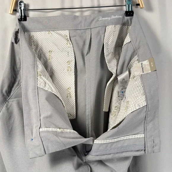Tommy Bahama Island Zone Performance Oxford Pants Mens 40x30 Bala Shark Gray NWT